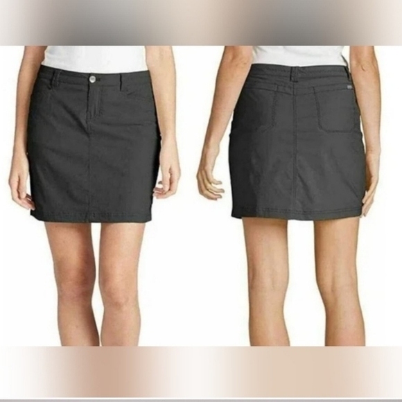 Eddie Bauer Black Adventurer 2.0 Active Hiking Skirt/Skort Sz 12 - Picture 1 of 14
